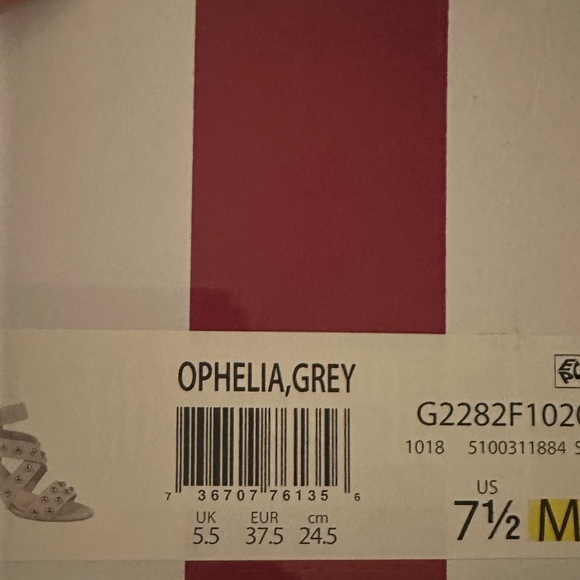 Circus by Sam Edelman Ophelia Gray  Block Heeled Sandal Size 7.5 - Picture 6 of 6